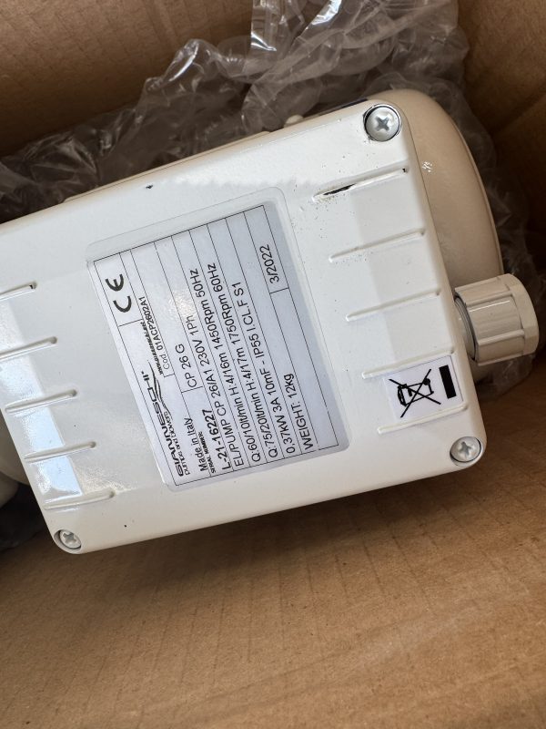Pump SW CP 26 230V/50-60/1PH - Image 2